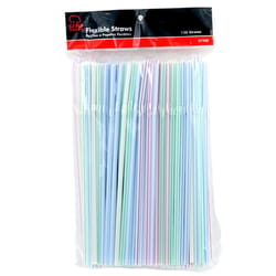 Chef Craft Assorted Plastic Straws