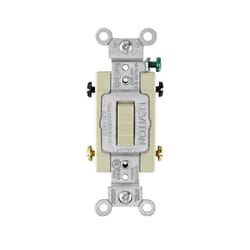 Leviton 20 amps 4-Way Toggle AC Quiet Switch Ivory 1 pk