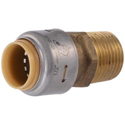 SharkBite Push to Connect 1/2 in. Push X 1/2 in. D MPT Brass Connector