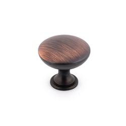 Richelieu Contemporary Round Cabinet Knob 1-3/16 in. D 1-3/32 in. Brushed Oil Rubbed Bronze 1 pk