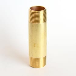 ATC 3/4 in. MPT 3/4 in. D MPT Yellow Brass Nipple 3-1/2 in. L