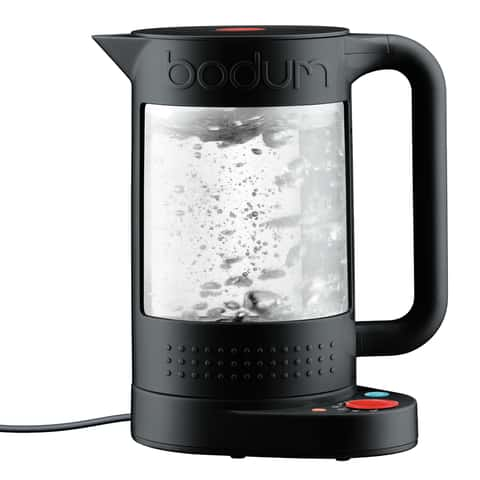 Proctor Silex Black Glass/Plastic 1.7 L Electric Tea Kettle