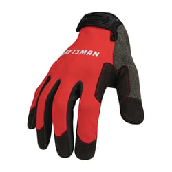 Craftsman XL Polyester Black/Red Gloves