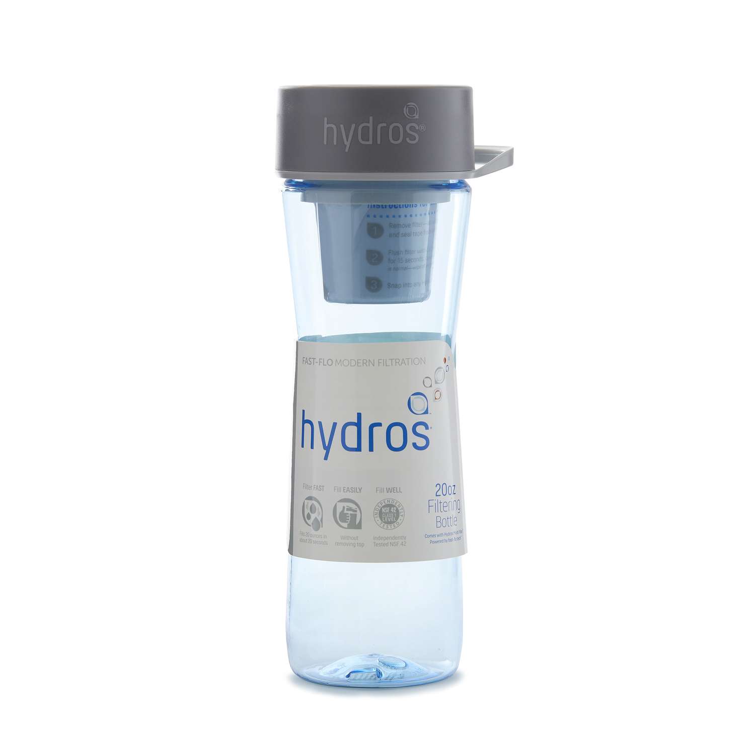 Hydros 20 oz Blue BPA Free Filtered Water Bottle Ace Hardware