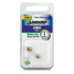 Jandorf GMC 3 amps Medium Time Delay Fuse 2 pk