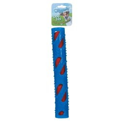 Boss Pet Digger's Blue Rubber Crinkle Stuff Stick Dog Toy 1 pk