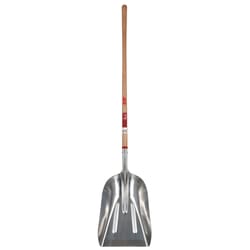 Ace 63 in. Aluminum Scoop General Purpose Shovel Wood Handle