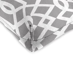 Jordan Manufacturing Gray Geometric Polyester Wicker Seat Cushion 4 in. H X 19 in. W X 19 in. L