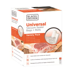 Black+Decker Clear Vacuum Sealer Rolls and Bags 1 pk