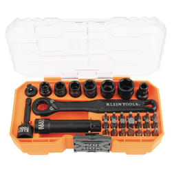 Klein Tools KNECT 1/4 in. drive 6 Point Impact Socket Set 32 pc