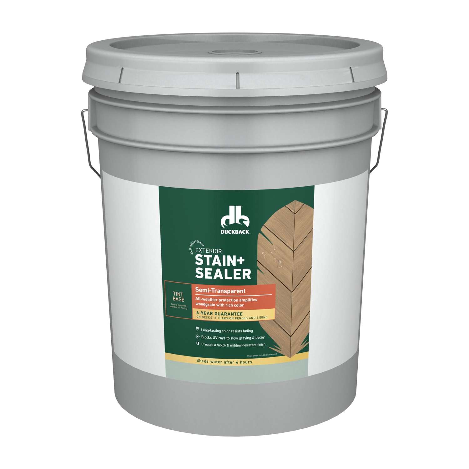Duckback SemiTransparent Tintable Tint Base Stain and Sealer 5 gal