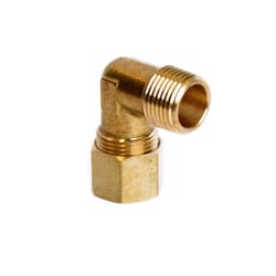 ATC 1/2 in. Compression X 3/8 in. D MIP Brass 90 Degree Elbow