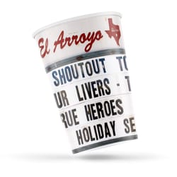 El Arroyo Holiday Heroes Party Cups Paper 12 pk