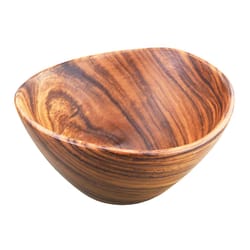 Pacific Merchants Brown Acacia Wood Bowl 1 pk