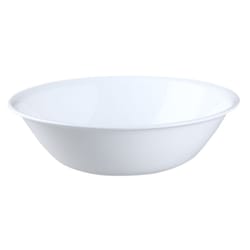 Corelle Livingware 64 oz Winter Frost Glass Winter Frost White Serving Bowl 10.37 in. D 1 pk