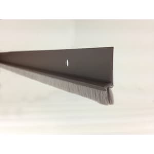 M D Building Products Brown Vinyl Door Sweep For Door Bottom 3 Ft