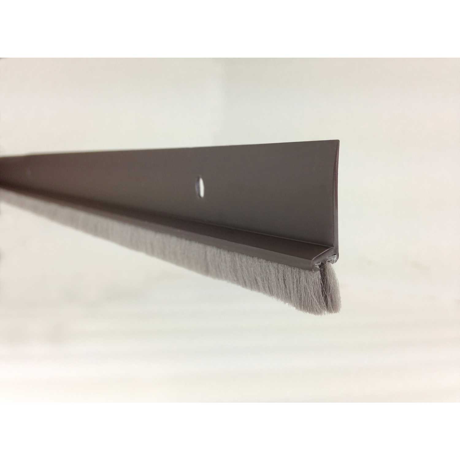 M D Building Products Brown Vinyl Door Sweep For Door Bottom 3 Ft