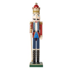 Glitzhome Multicolored King Nutcracker 54 in.