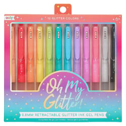 OOLY Oh My Glitter Assorted Glitter Retractable Gel Pen 12 pk