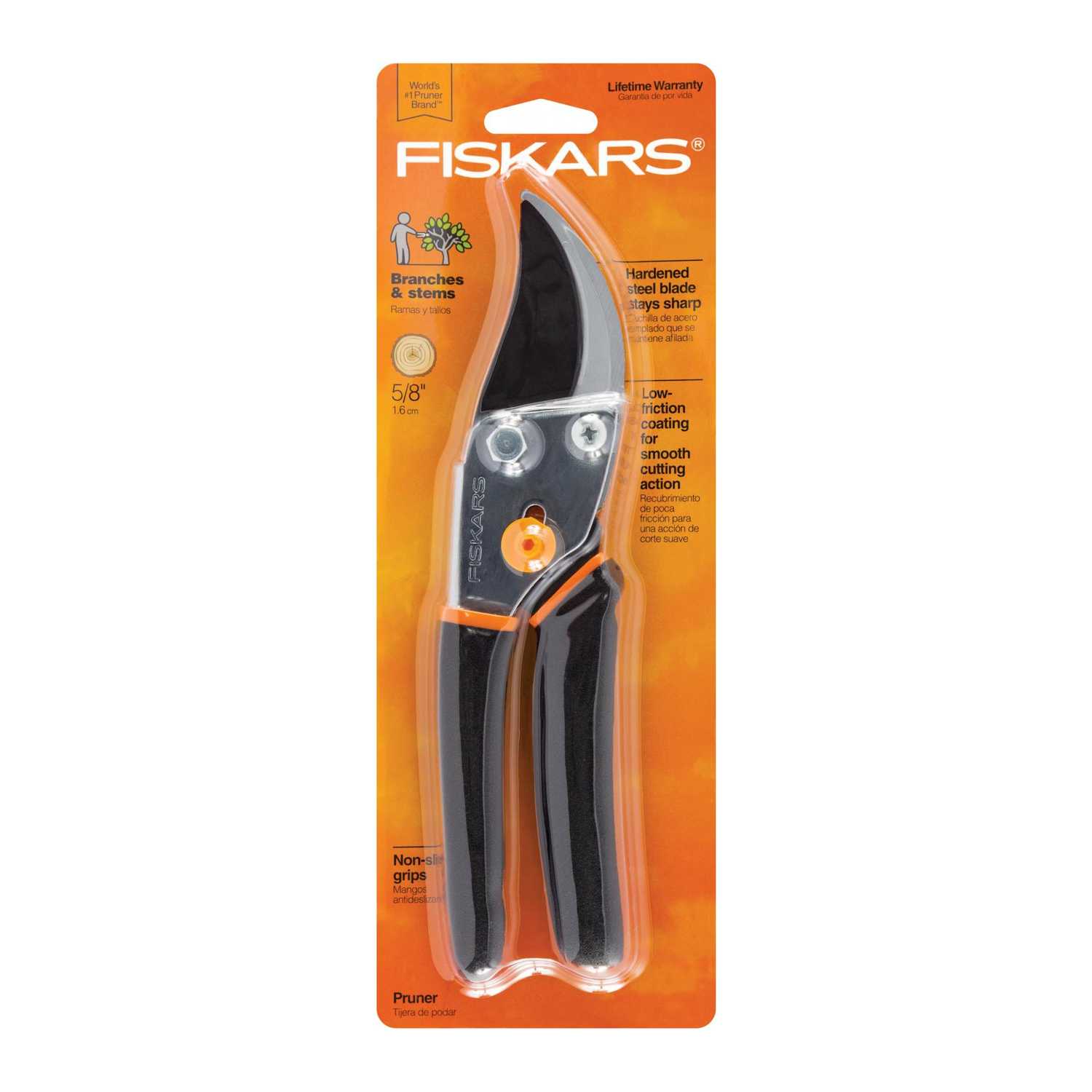 Fiskars 10.75 in. Carbon Steel Bypass Pruners Ace Hardware
