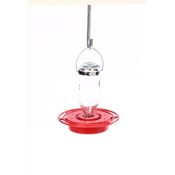 Birds Choice Hummingbird 0.5 lb Glass/Plastic Hanging Bird Feeder 8 ports