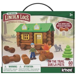 Lincoln Logs America's National Toy On The Trail Toy Wood Multicolored 60 pc