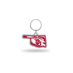 Rico College Oklahoma Sooners State Shape Keychain 1 pc