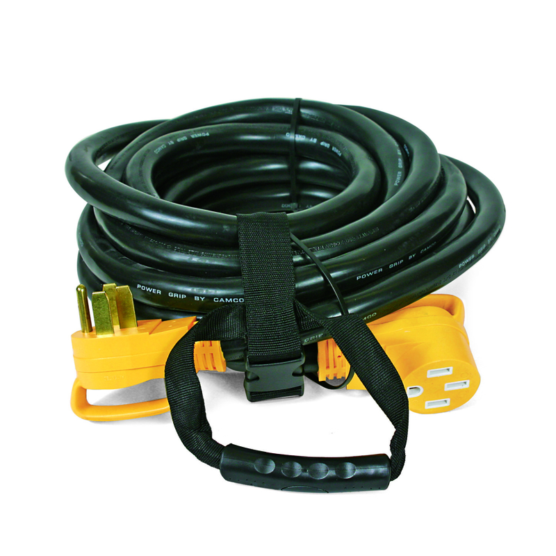Photos - Surge Protector / Extension Lead CORD Camco Power Grip Outdoor 30 ft. L Black Extension  6/3 + 8/1 STW 55195 