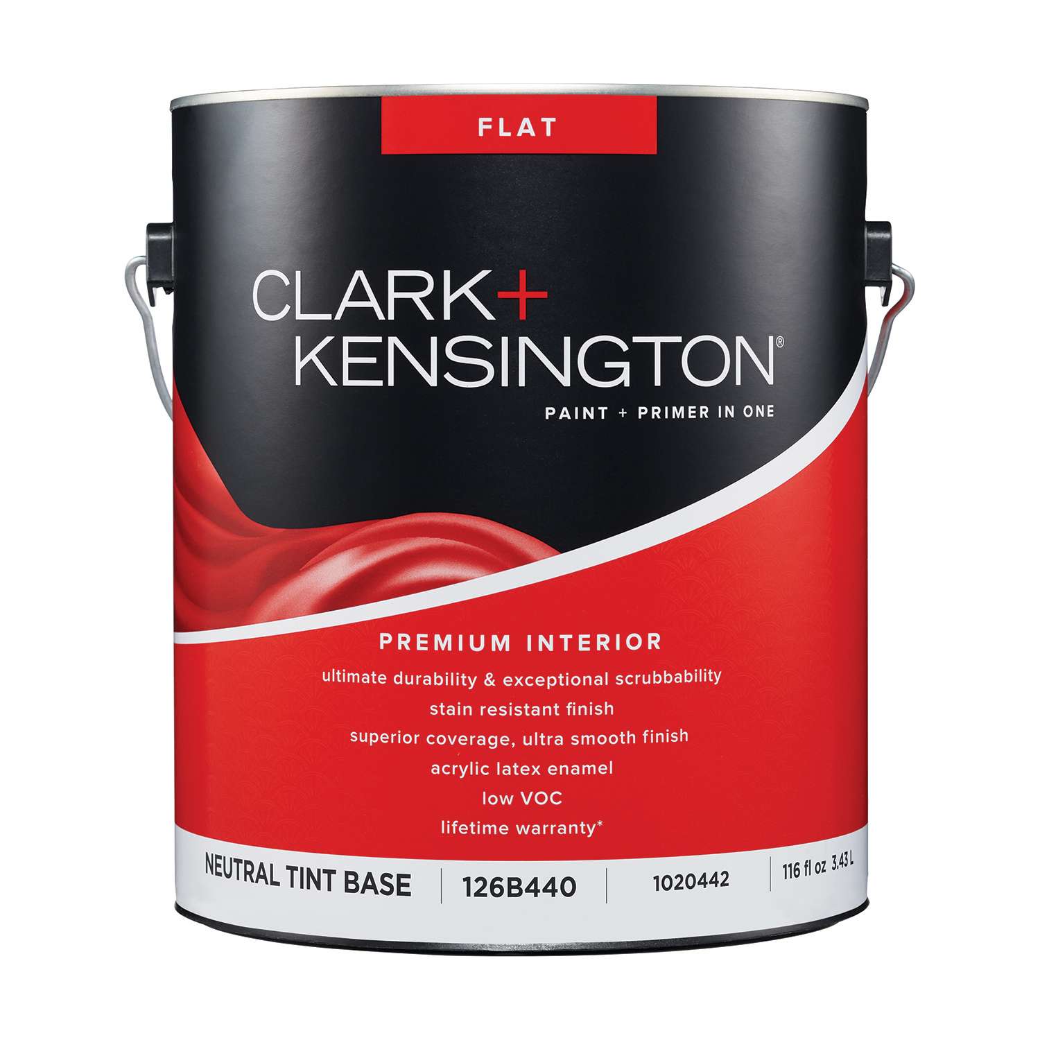 Clark+Kensington Flat Tint Base Neutral Base Premium Paint Interior 1