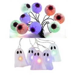 Celebrations Warm White LED Prelit Ghost & Eyeball Lights