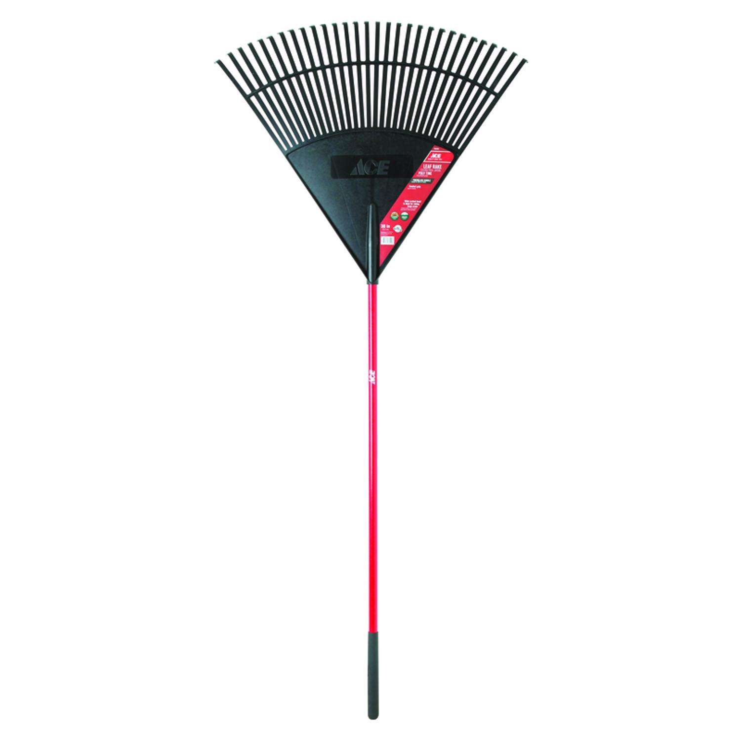 Ace 69.75 in. 30 Tine Poly Rake Fiberglass Handle - Ace Hardware