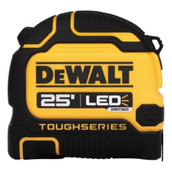 DeWalt ToughSeries 25 ft. L X 1.25 in. W LED Tape Measure 1 pk