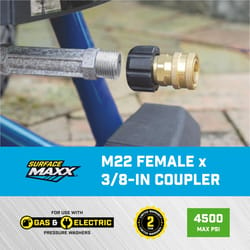 SurfaceMaxx M22 Female x 3/8-in Quick Connect Coupler 4500 psi