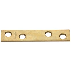 National Hardware 3 in. H X 0.63 in. W X 0.08 in. D Brass-Plated Steel Mending Brace