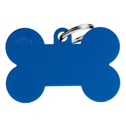 MyFamily Basic Blue Bone Aluminum Dog Pet Tags X-Large