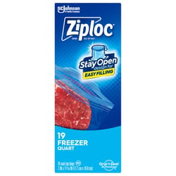 Ziploc 1 qt Clear Freezer Bag 19 pk