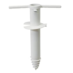 Rio White Plastic Beach Umbrella Anchor