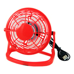 Blazing LEDz 6 in. H 1 speed USB Fan