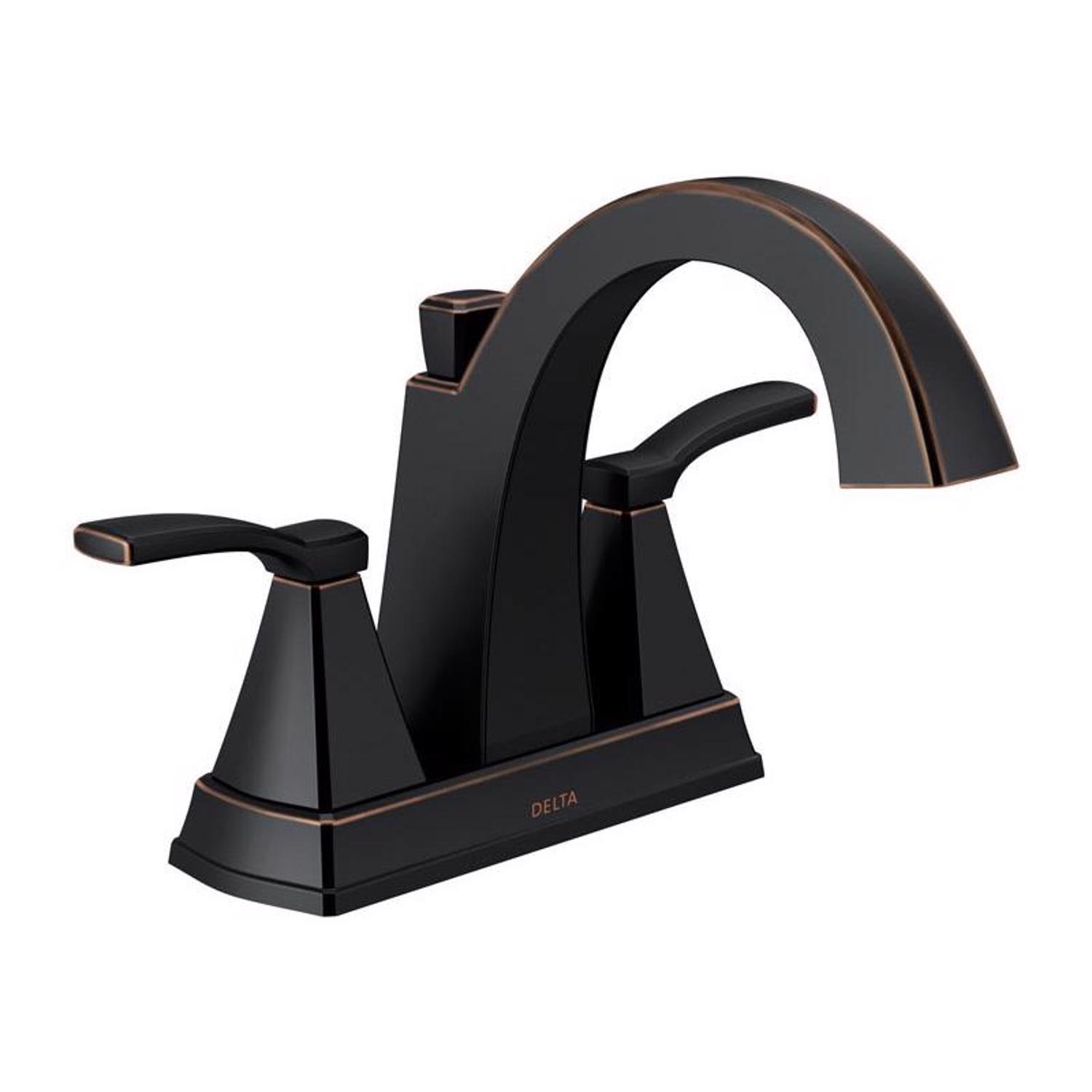 NEW Delta Windemere oil-rubbed bronze center set bathroom top faucet