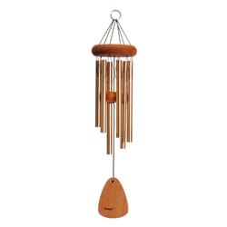 Festival Bronze Aluminum/Wood 18 in. Wind Chime