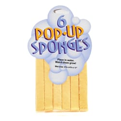 Clipper Mill Pop-Up Delicate, Light Duty Sponge For Multi-Purpose 3-1/2 in. L 6 pk