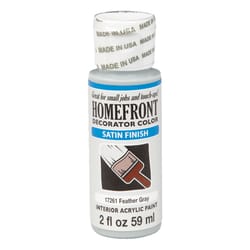Homefront Decorator Color, Interior Acrylic Paint, Metallic Finish, Silver - 2 fl oz bottle