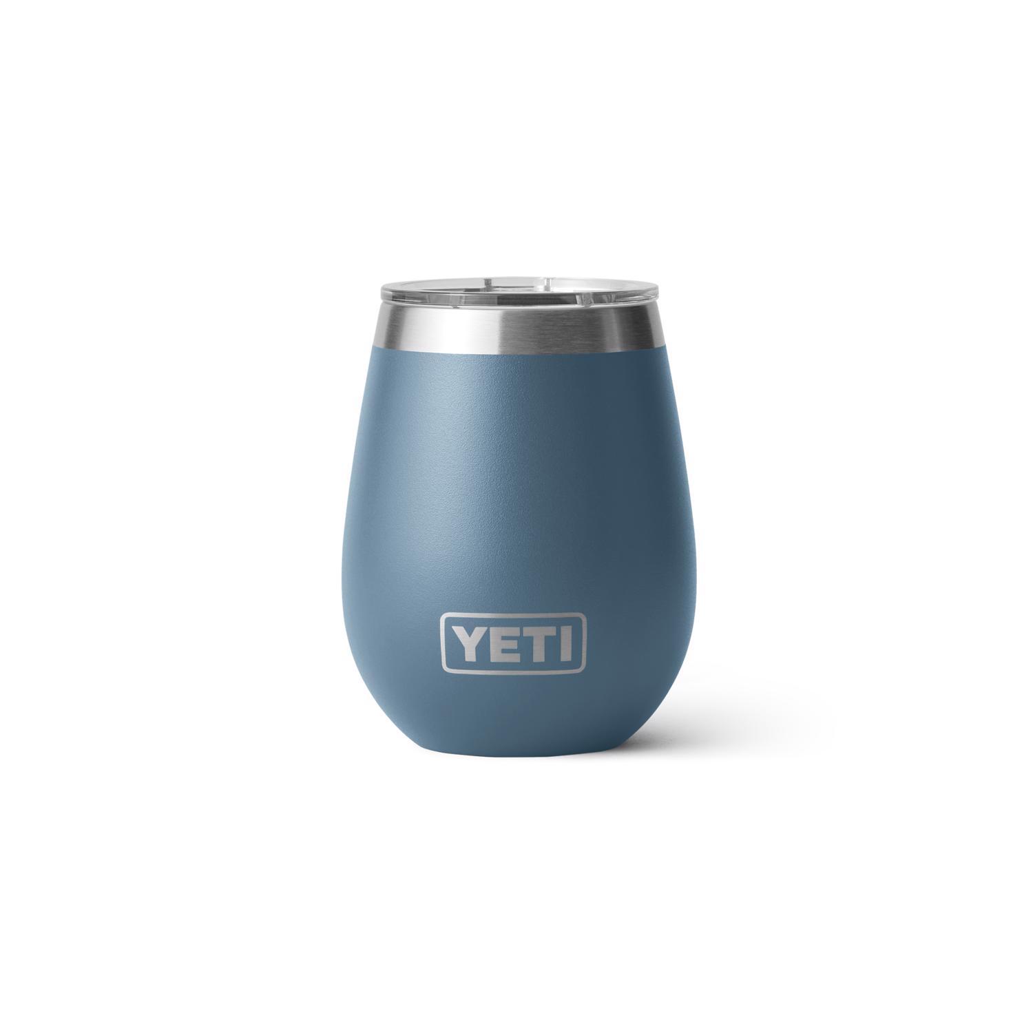 yeti rambler 10 oz wine tumbler Harvest Red & Offshore Blue