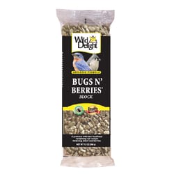 Wild Delight Bugs N' Berries Assorted Species Sunflower Kernels Bird Food Block 12 oz