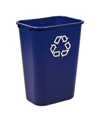 Rubbermaid 10 gal Blue Plastic Recycling Bin