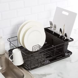 Copco 19 in. L X 14 in. W X 6 in. H Gray Plastic Dish Rack