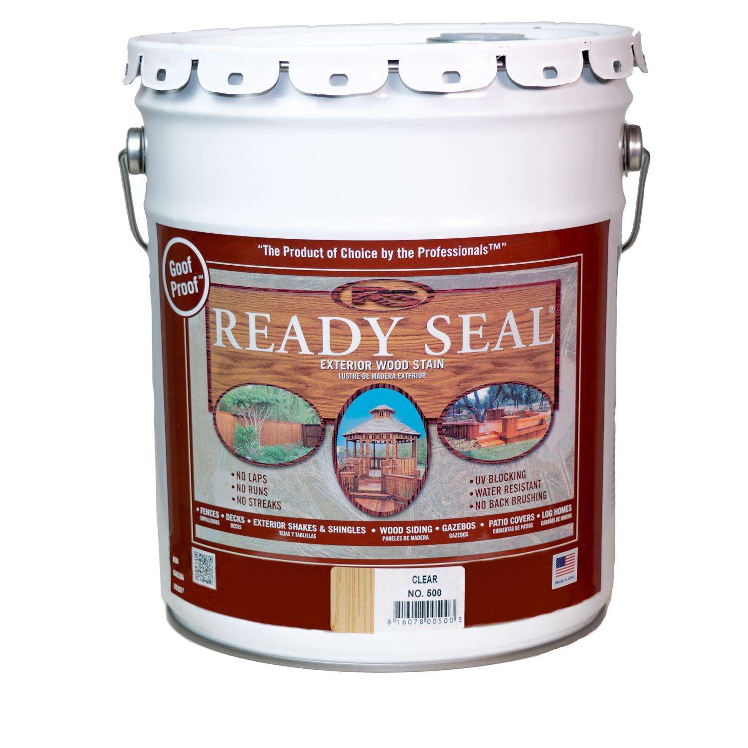 Ready Seal Goof Proof SemiTransparent Flat Clear OilBased