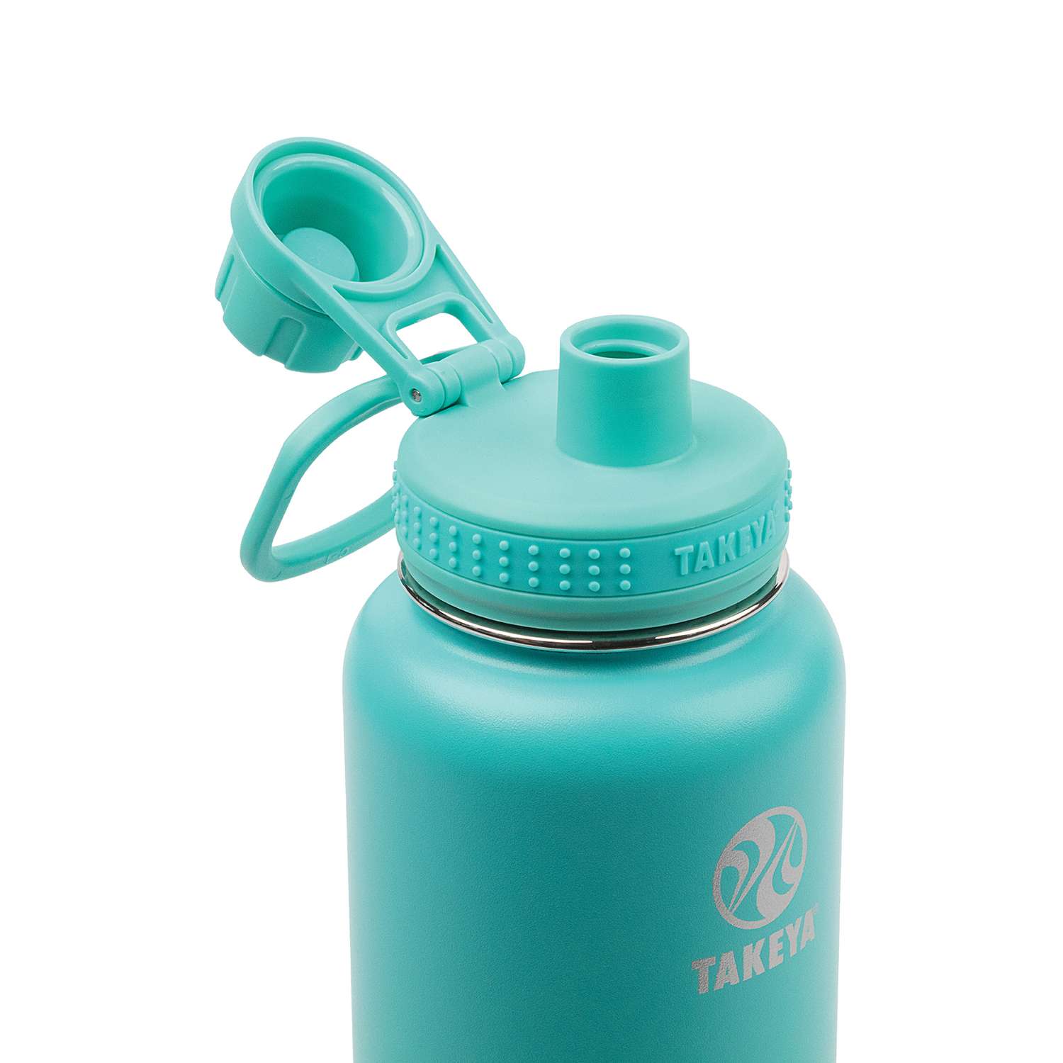 Takeya Actives Insulated Stainless Steel Water Bottle, Teal, 32 oz