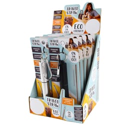 Eco Travel Straw Stainless Steel 1 pk