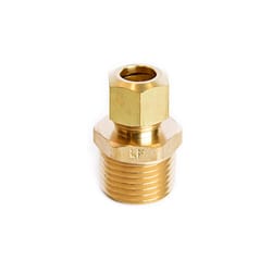 ATC 3/8 in. Compression X 1/2 in. D Male Brass Connector